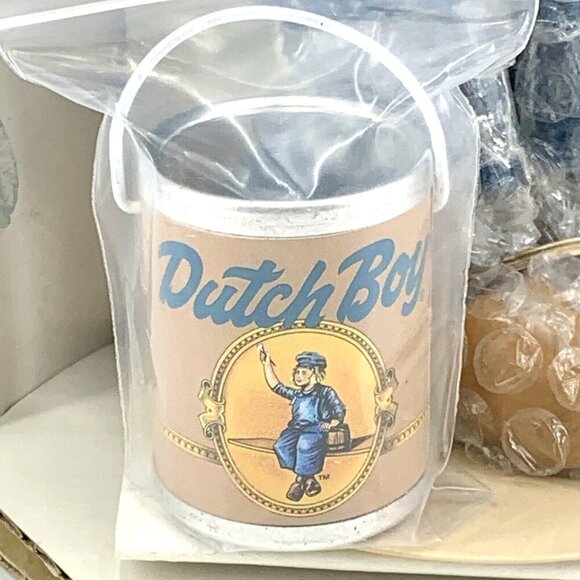 Franklin Mint Dolll Dutch Boy Paint w/Brush & Paint Can 12" w/stand NOS - Picture 5 of 6